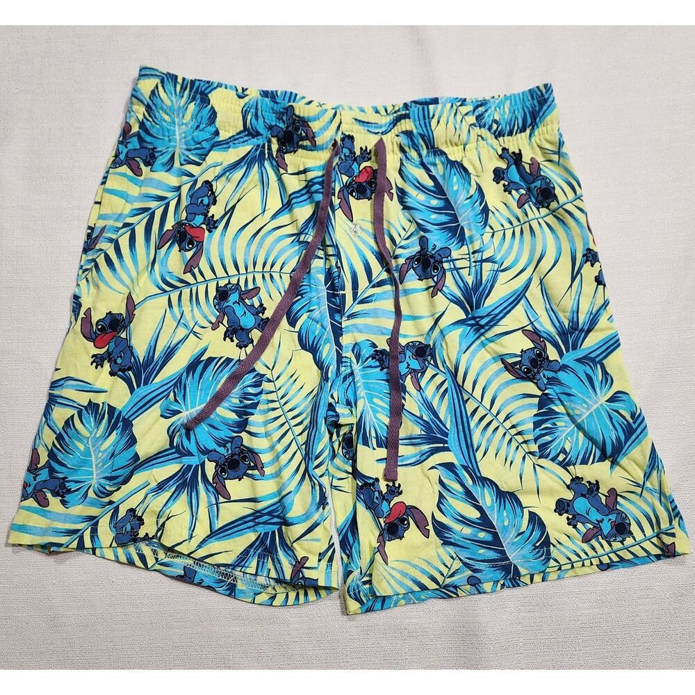 Stitch tropical pajama shorts size medium men's